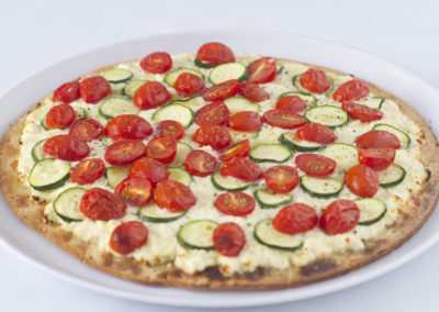 Tomato, Courgette & Ricotta Pizza